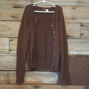 BP Brown Cardigan Sweater